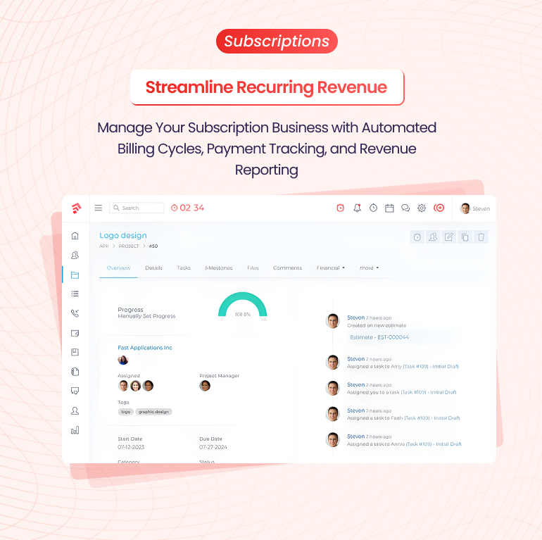 Grow CRM SaaS - Laravel Project Management - Multitenancy - 25