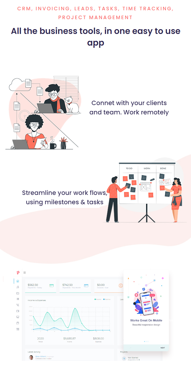 Grow CRM SaaS - Laravel Project Management - Multitenancy - 6